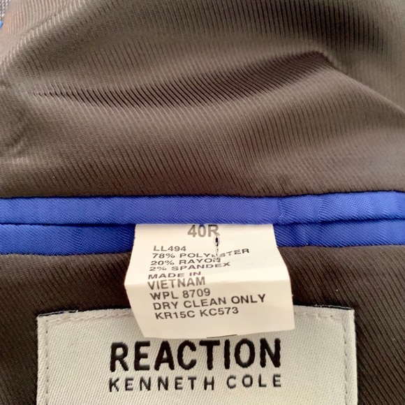 Kenneth Cole Reaction charcoal grey suit - Picture 4 of 6